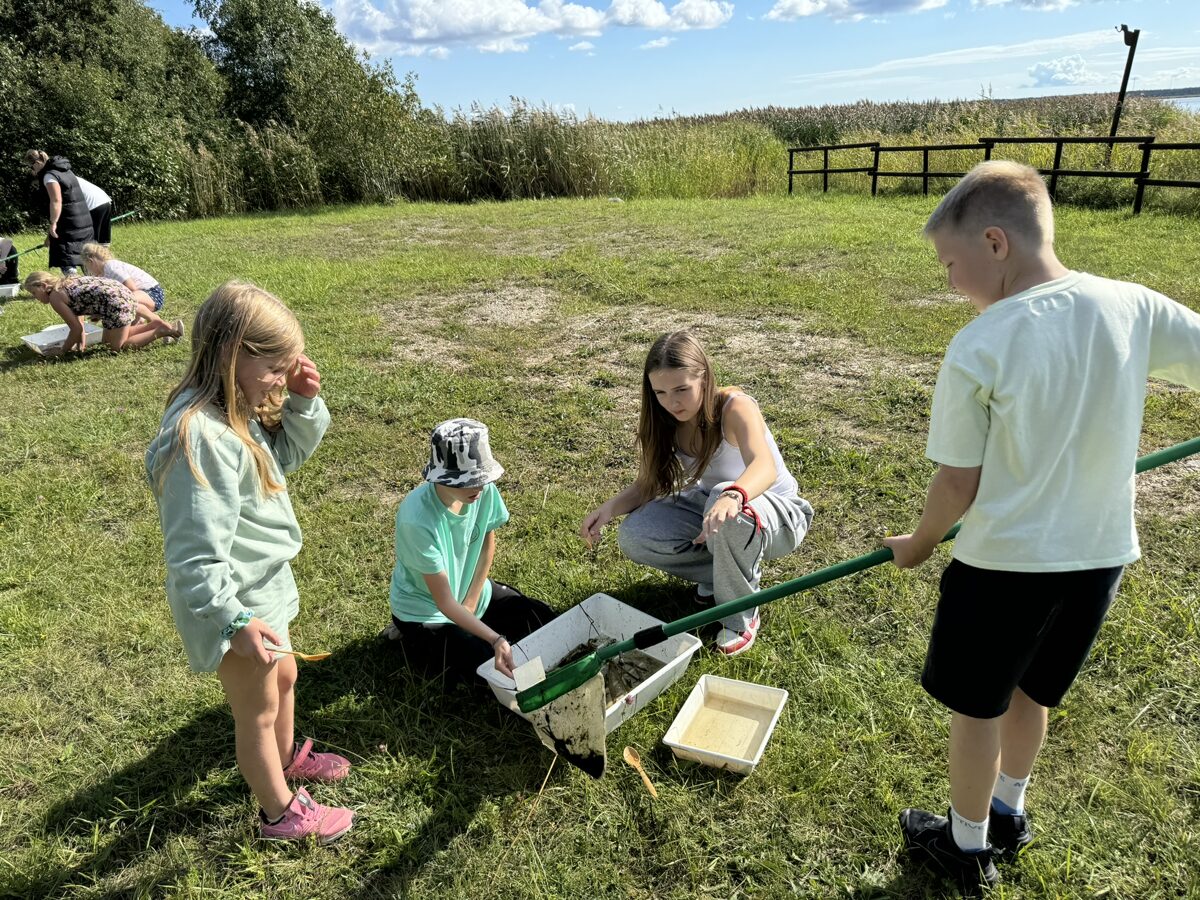 Õpilased määravad tiigist püütud selgrootuid